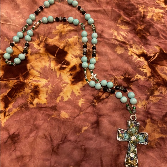 Jewelry - Necklace - Cross with Multiple Colors. Boutique Purchased.